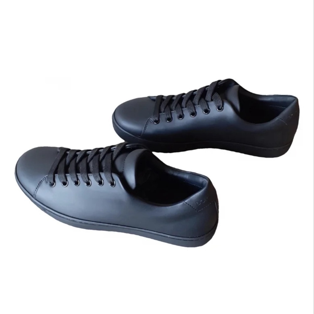 Make an offer! Dolce & Gabbana Matte Black Portofino Tennis Sneakers